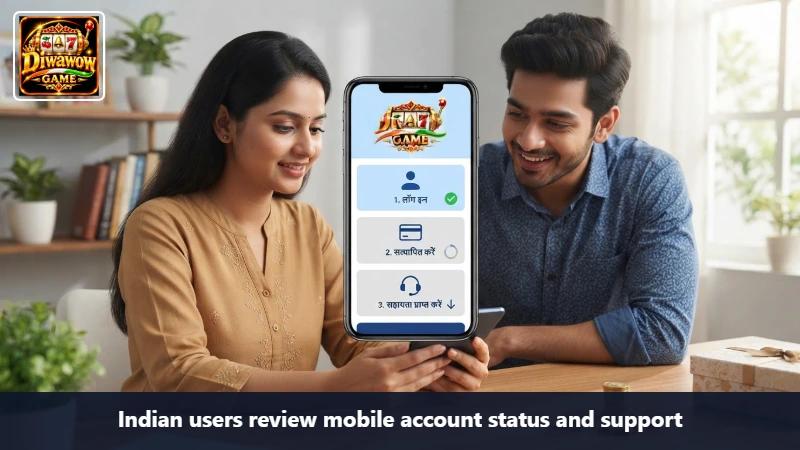 Indian users review mobile account status and support