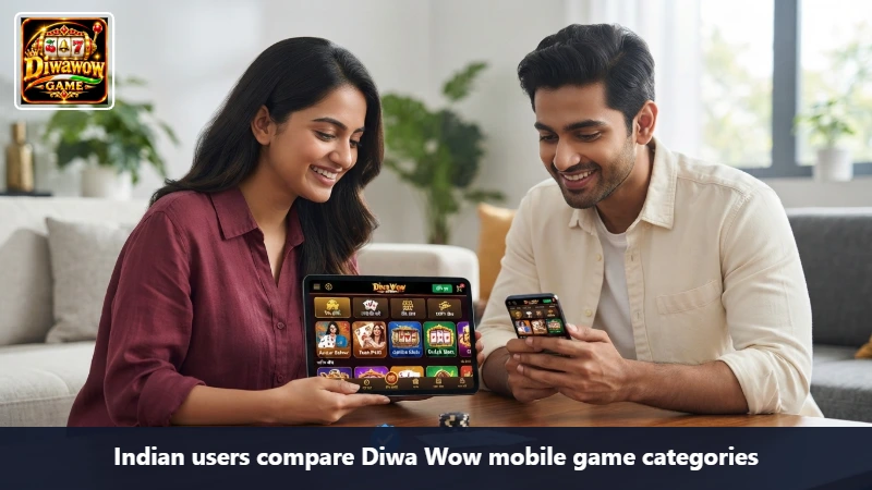 Indian users compare Diwa Wow mobile game categories